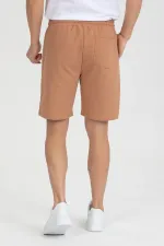 Men's Basic Shorts with Stripe Detail and Pockets