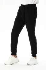 Pantalon de jogging côtelé coupe classique pour homme