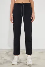 Pantalon de survêtement droit en coton pour femme