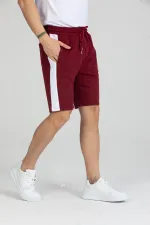 Men's Basic Shorts with Stripe Detail and Pockets