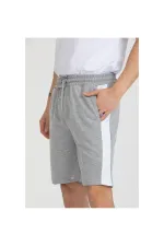 Men's Basic Shorts with Stripe Detail and Pockets