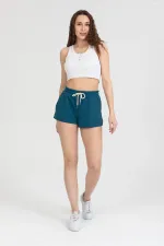 Short basique pour femme à taille élastique et poches
