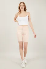 Kadın Cepli Slim Fit Şort