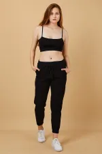 Kadın Beli Ve Paçası Lastikli Eşofman Altı