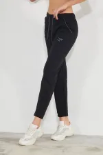 Pantalon de survêtement droit en coton pour femme