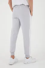 Erkek Regular Yan Panelli Paça Ribanalı Cepli Eşofman Altı