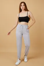 Women's Sweatpants with Elastic Waist and Cuffs