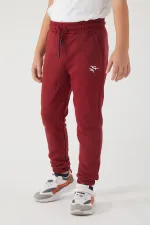 Girls' 3-Thread Fabric, Pocketed, Elasticated Waist and Cuff, Printed School Sweatpants