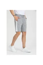 Men's Basic Shorts with Stripe Detail and Pockets