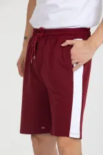 Men's Basic Shorts with Stripe Detail and Pockets