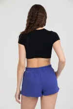 Women's Elastic Waist Basic Shorts with Pockets