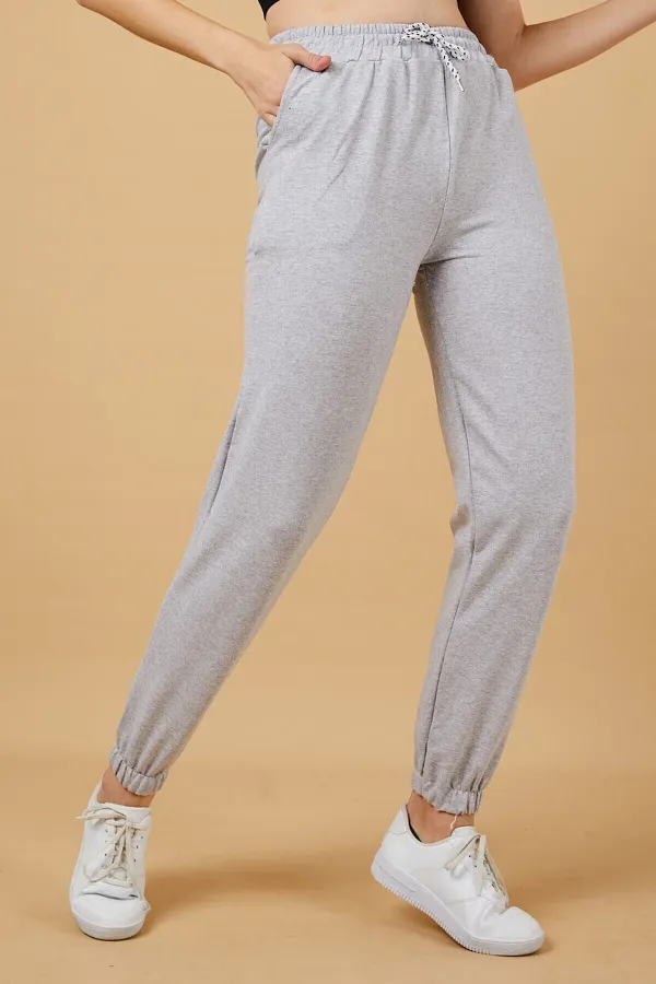 Women's Sweatpants with Elastic Waist and Cuffs