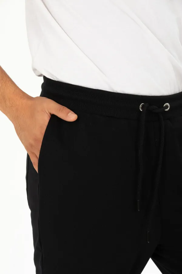 Pantalon de jogging côtelé coupe classique pour homme