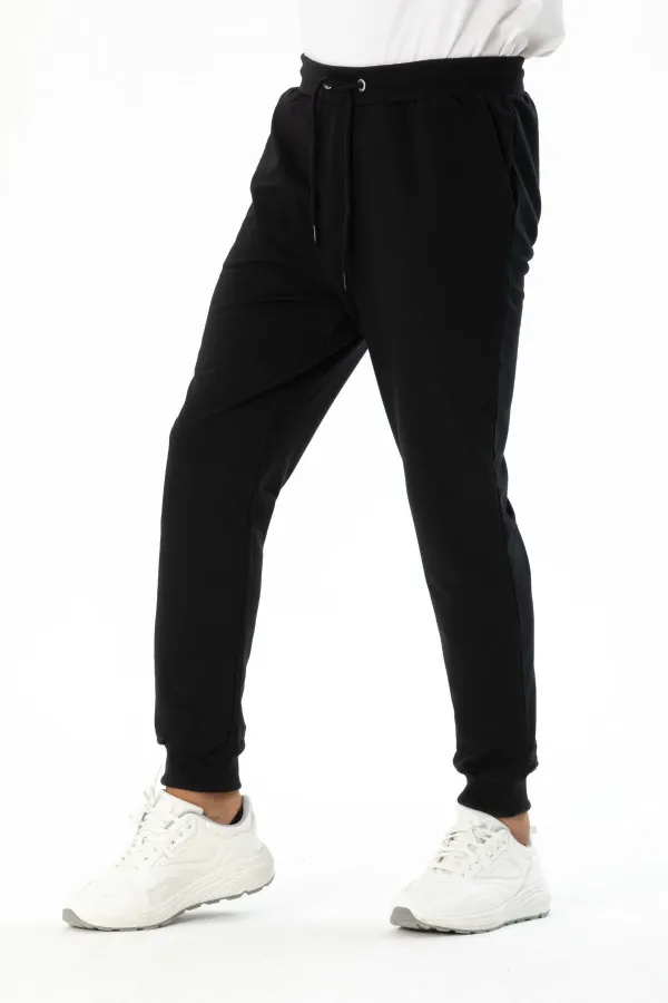 Pantalon de jogging côtelé coupe classique pour homme