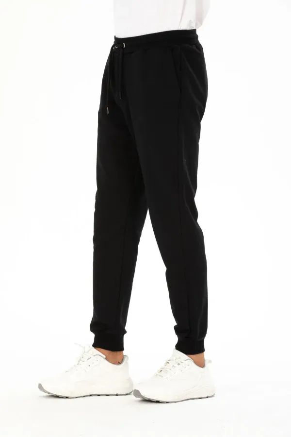 Pantalon de jogging côtelé coupe classique pour homme