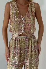 Pullu Yelek ve Pantolon Takım