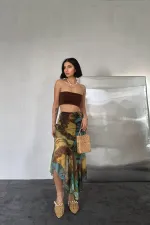 Printed Elastic Skirt