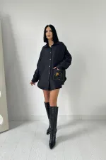 Chemise matelassée avec poches