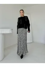 Faça ve Zincirli Triko Kazak