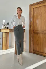 Patı Garnili Poliviskon Etek