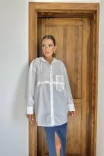 Poplin Shirt with Detachable Waist