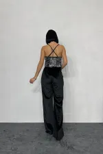 Askılı Degaje Bluz