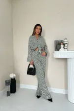 Digitally Patterned Shirt and Trouser Set