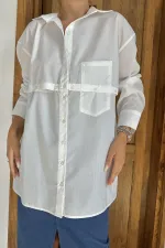 Poplin Shirt with Detachable Waist