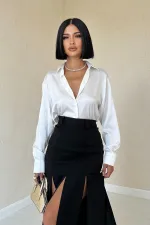 Jupe fendue et pièce