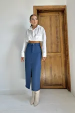 Poplin Shirt with Detachable Waist