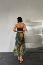 Printed Elastic Skirt