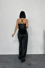 Askılı Degaje Bluz