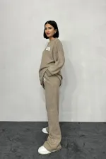 Casual Blouse and Trouser Set