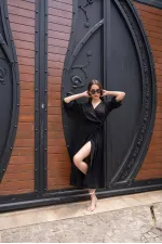 Belted Half Sleeve Dress