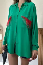 Cepli Püsküllü Gömlek