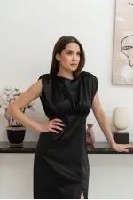 Eteği Yırtmaçlı Helen Elbise