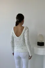 Boncuklu Triko Kazak