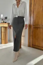 Patı Garnili Poliviskon Etek