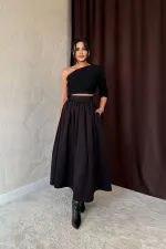 Pleated Waist Skirt