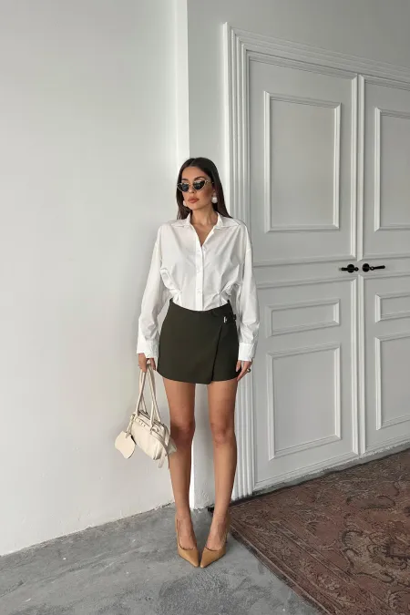 Buckled Shorts Skirt