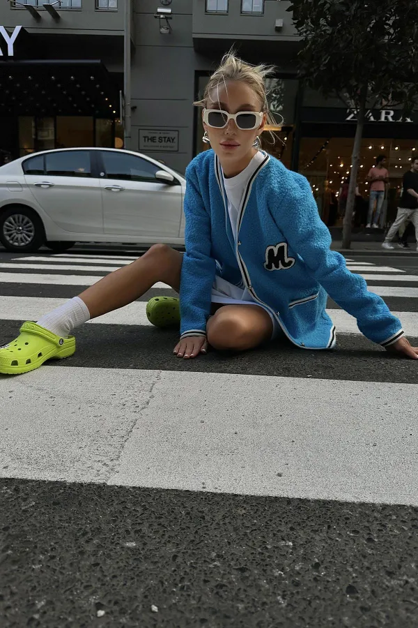 Şeritli Bukle Hırka