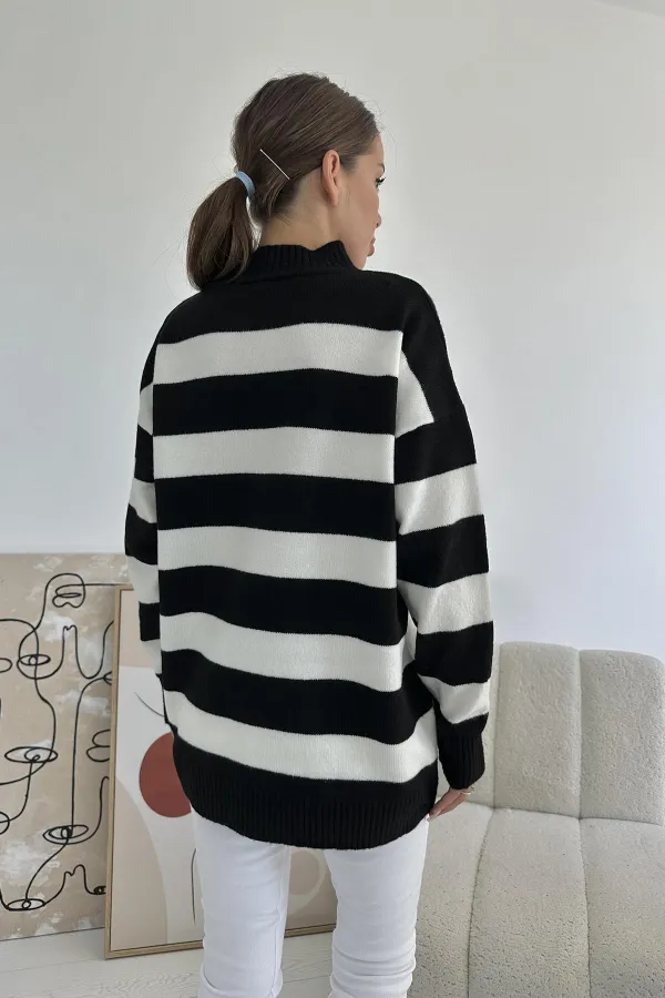 Striped Knit Sweater