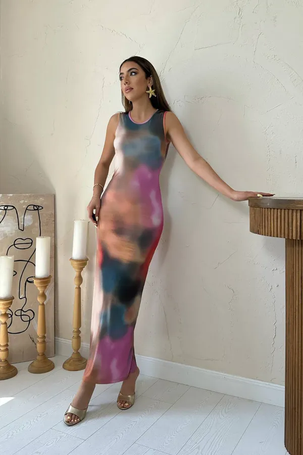 Batik Patterned Dress