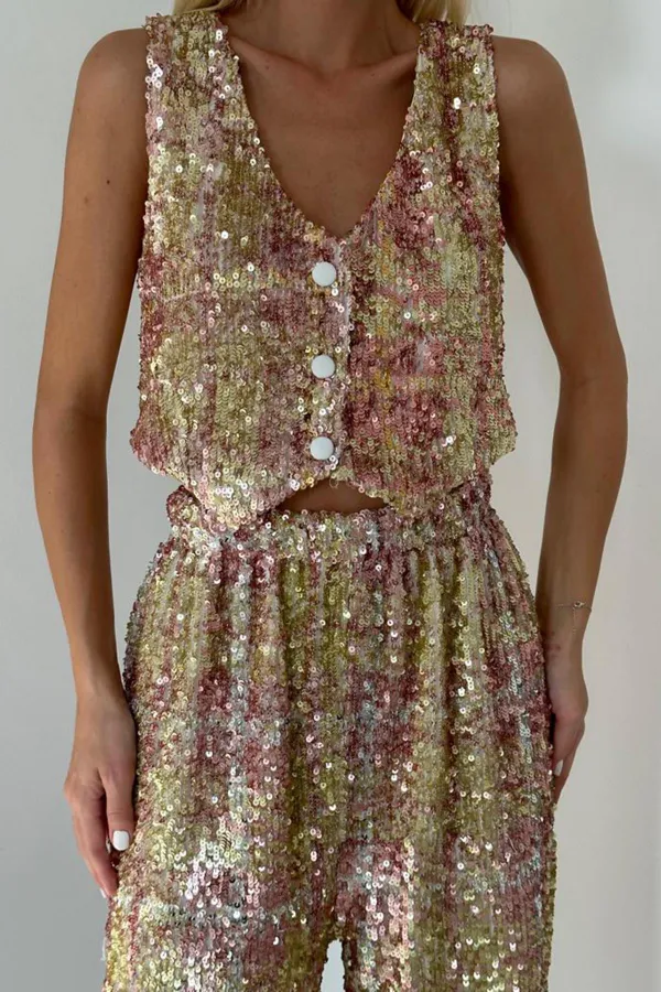 Pullu Yelek ve Pantolon Takım