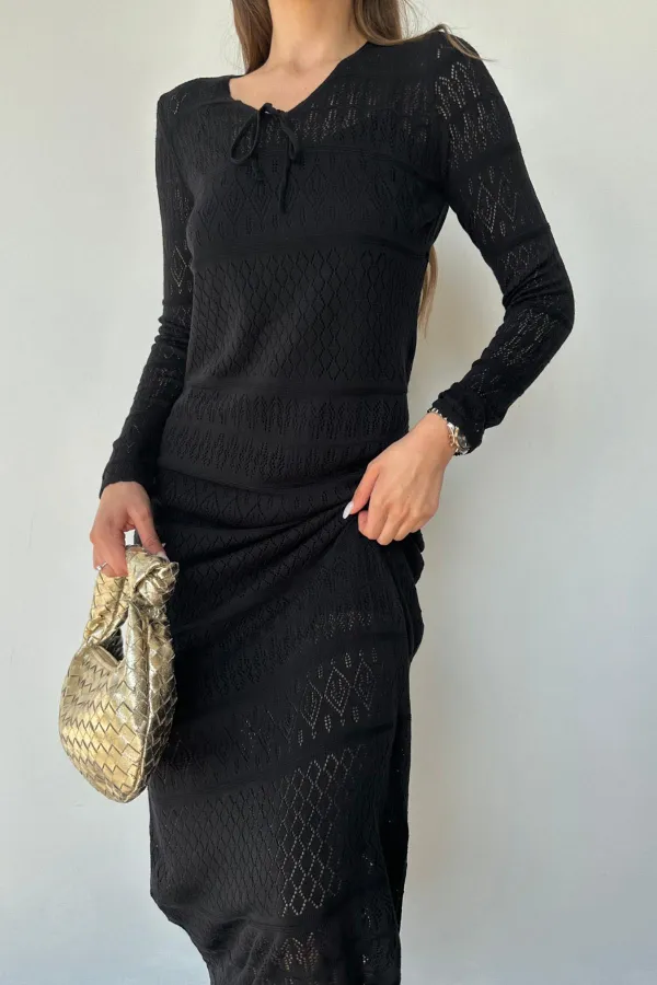 Astarlı Triko Elbise