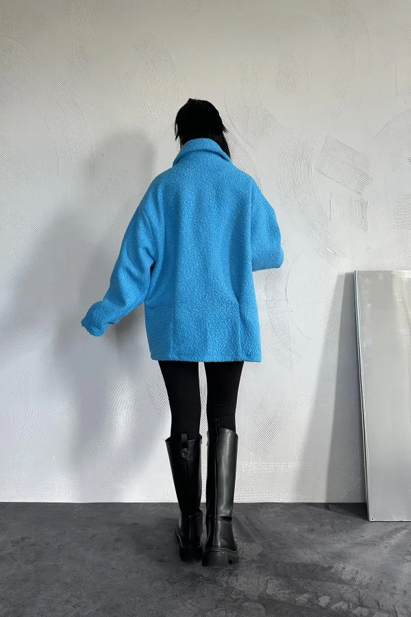 Etiketli Pile Detaylı Ceket