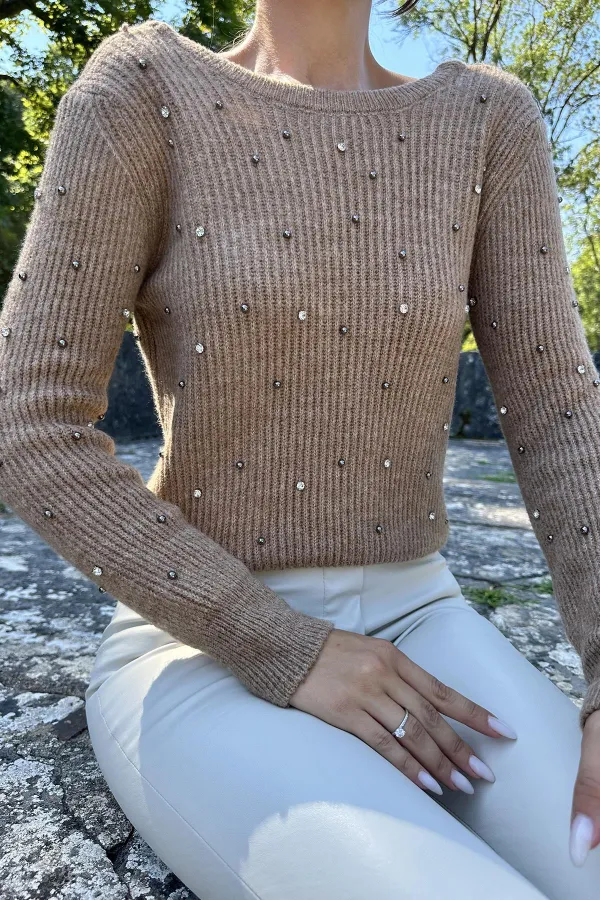 Boncuklu Triko Kazak