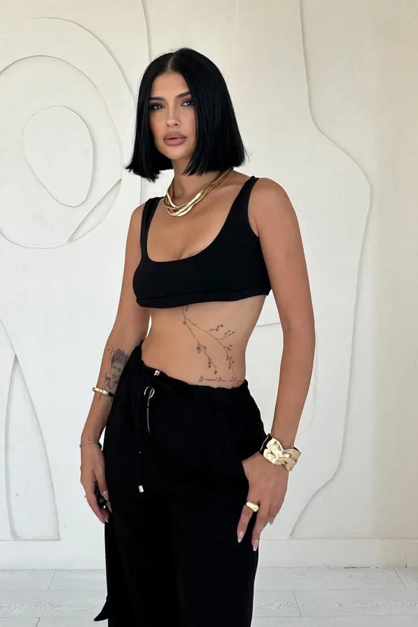 Pantalon à fermeture éclair sur le devant