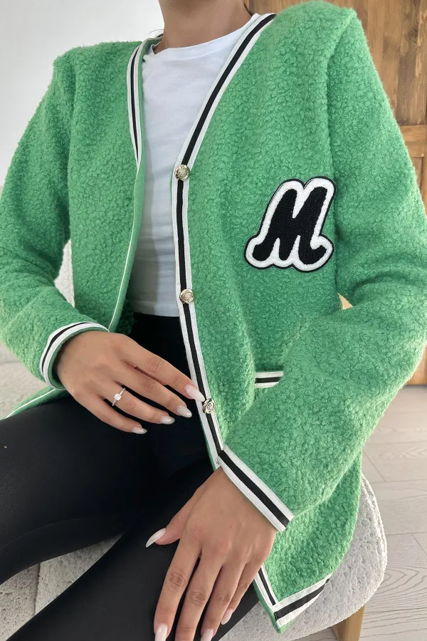 Şeritli Bukle Hırka