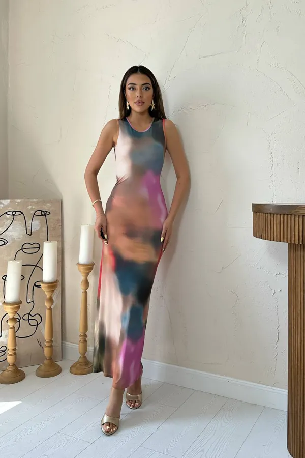 Batik Patterned Dress